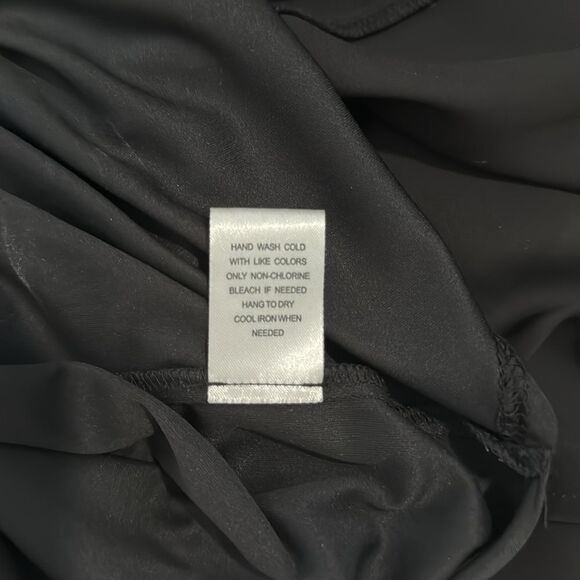 DANIEL RANIN Black lined dress zip up cut out detail on shoulders M - Picture 7 of 8
